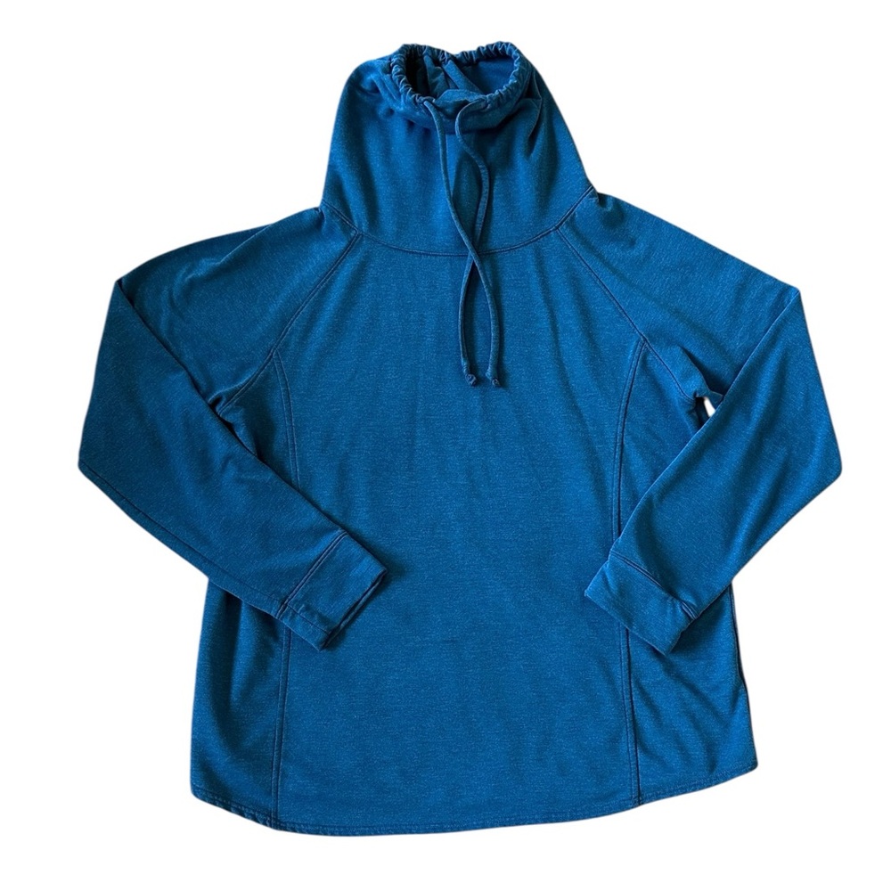 32° DEGREES HEAT teal funnel neck / cowl neck sweatshirt size XL